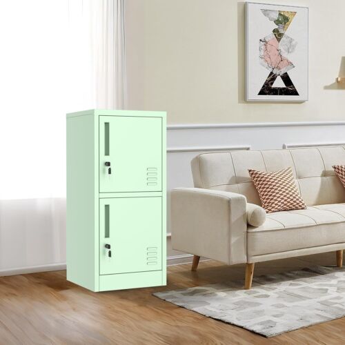 Durable Green Metal File Cabinet Locker with Locking Shelves - Versatile Storage - Picture 9 of 10