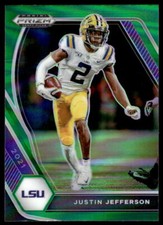 2021 Panini Prizm Draft Picks Collegiate #56 Justin Jefferson FOOTBALL LSU