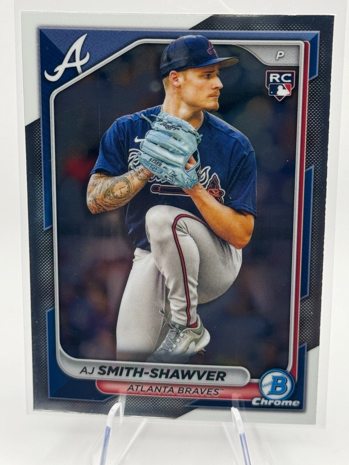 2024 Bowman Chrome AJ Smith-Shawver #22 Atlanta Braves (RC)