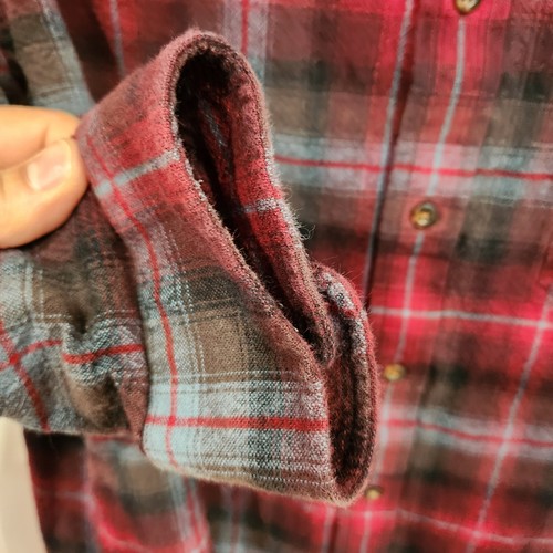 Pendleton Shirt - XL - Darker Red and Gray Blue Plaid - Bild 5 von 11