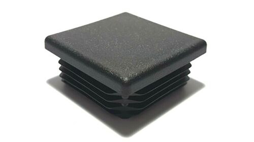 Square Plastic Black Blanking End Caps Tube Pipe Inserts Plug Bung Box Section - Picture 11 of 11