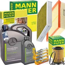 MANN INSPEKTIONSPAKET passend für MERCEDES W176 W246 180-200+ORIGINAL 5W-30 ÖL