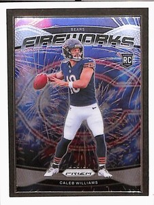 2024 Panini Prizm CALEB WILLIAMS #25 RC "FIREWORKS" CHICAGO BEARS