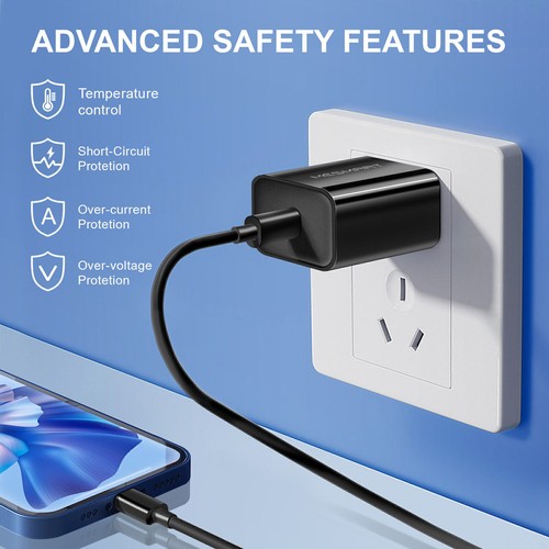 US Fast Wall Charger Power Adapter 20W PD Plug Cable For Samsung S25/24/23/22/21 - Picture 9 of 40