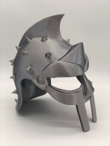 Casco Gladiatore Maximus Indossabile Cavaliere Medievale Replica Fatto a mano Decorativo - Foto 8 di 8