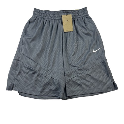 "Pantalones cortos de baloncesto Nike Dri-Fit para hombre talla S gris cordón entrepierna de 8"" nuevos con etiquetas" - Imagen 1 de 11
