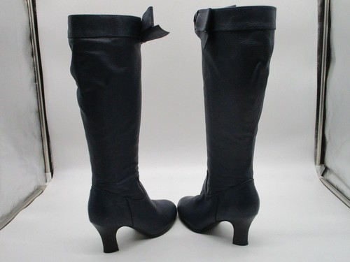 Botas hasta la rodilla de cuero azul AJ Valenci Built for Comfort 260590 para talla 6,5 W - Imagen 5 de 9