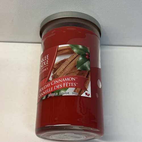 Yankee Candle ~ Holiday Cinnamon ~ 12oz Pillar Jar Christmas Home Classics - Picture 19 of 20