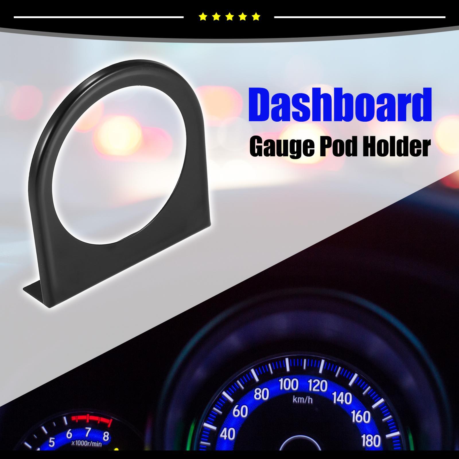 Universal 52mm 1 Hole Piece of 1 Dash Gauge Holder Pod Car Mount Bracket Black