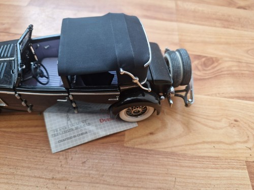 1/24 SCALE FRANKLIN MINT CLASSIC 1940 DUESENBERG SJ TOWN CAR BLACK DIECAST MODEL - Picture 7 of 10