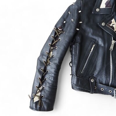 UMR Vintage Y2K Grunge Punk Spiked / Studded Biker Leather UMR Vintage Y2K Grunge Punk Spiked / Studded Biker Leather