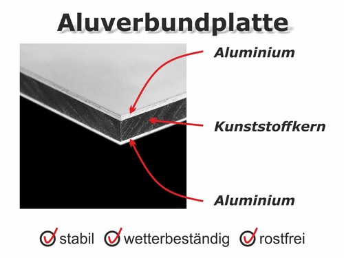AdriLeo Schild - Vorsicht schwarzer Dobermann Wir kaufen nichts - Hund Wachhund - Bild 4 von 4