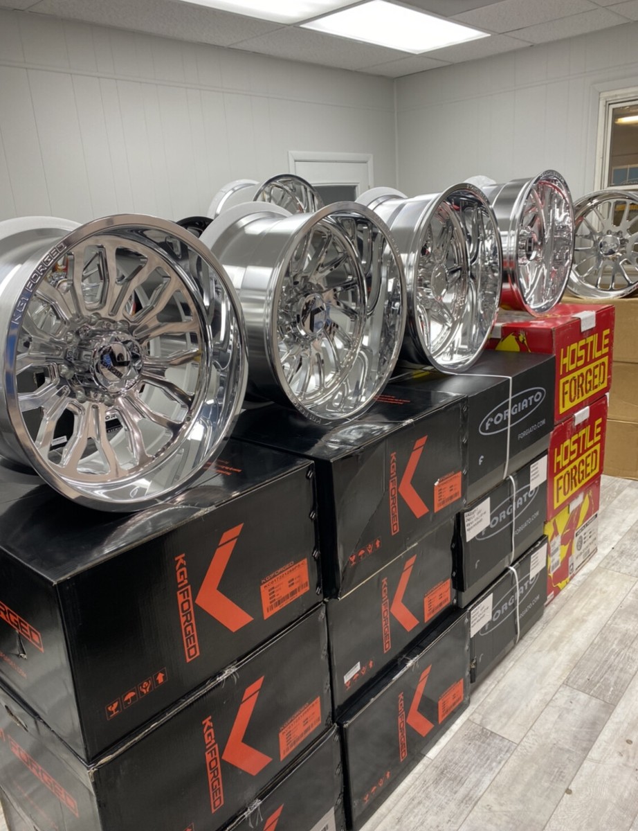 Set of 4) American Force Nemesis 24x14 8x6.5 Polished Forged