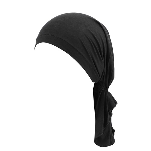 Women Solid Cotton Head Scarf Wrap Hat Turban Beanie Muslim Bandana Headwraps - Picture 3 of 54