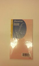 Filofax Papers Ruled Notepaper, pink Personal Size 133007