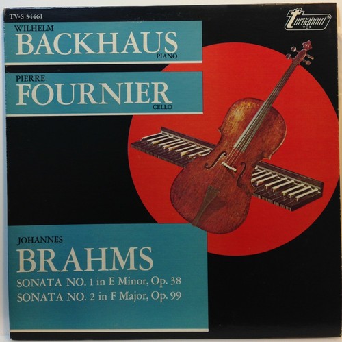 Johannes Brahms : Pierre Fournier, Wilhelm Backhaus Sonata No. 1 In E Minor, Op. - Imagen 2 de 2