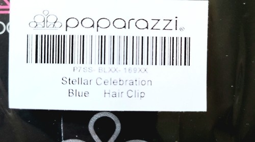 Paparazzi P7SS-BLXX-169XX STELLAR CELEBRATION BLUE HAIR CLIP - Photo 4/5