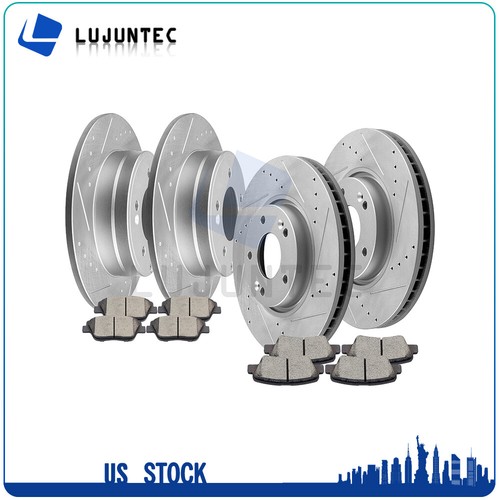 Front Rear Ceramic Pads And Rotors Brake For Hyundai Sonata 20132016
