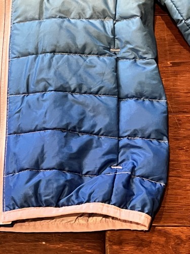 Eddie Bauer Blue Purple Girls XS 5/6 Full Zip Lightweight Hoodie Puffer Jacket - Picture 7 of 12