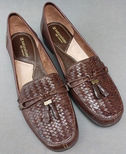 Naturalizer N5 Comfort Brown Leather Loafer - Size 8M
