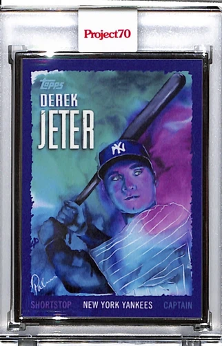 2021 TOPPS PROJECT 70 #495 DEREK JETER BY PALMER P70 SILVER FRAME 49/51