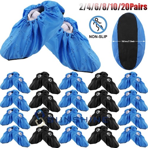 100-1000PC Anti Slip Disposable Shoe Covers Waterproof Boot Cover Overshoes Boot - Picture 3 of 48