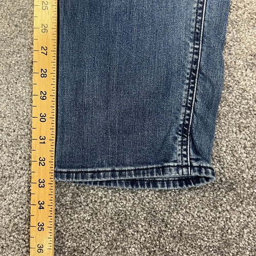 Hugo Boss Mens Jeans Slim Tapered Medium Blue Washed Stretch W32 L34 Delaware - Picture 6 of 13