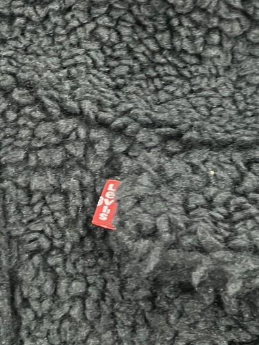 Giacca Levis uomo XL nera vestibilità rilassata ibrida camionista giacca accogliente nuova senza etichette - Foto 4 di 4