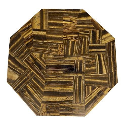 1'x1' Marble End Coffee Table Top Rare Inlay Gemstone Mosaic Outdoor Home Decor - Picture 6 of 9