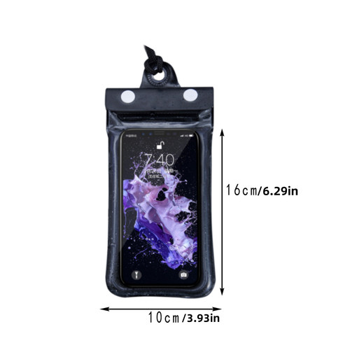 Universal Waterproof Case Bag IPX8 Phone Pouch Case Dry Bag For iPhone Samsung - Zdjęcie 4 z 5