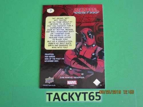 2018 (2019) MARVEL DEADPOOL SINGLE BASE CARD(S) NEW YOU CHOOSE - Picture 18 of 136