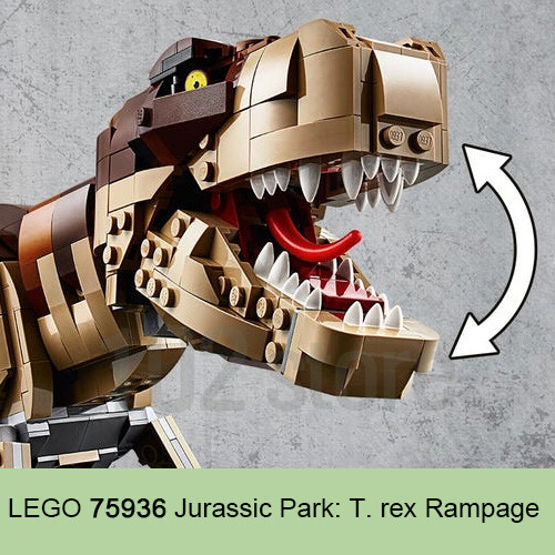 LEGO 75936 Jurassic World™ Jurassic Park: T. rex Rampage (3120 Pieces) - Picture 4 of 8