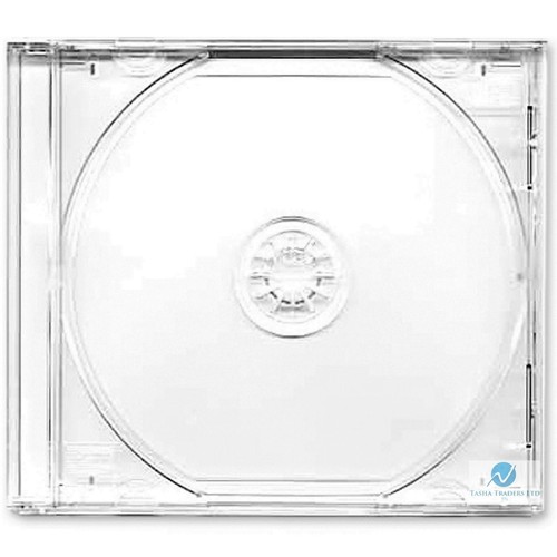 200 Single CD Jewel Case 10.4mm Spine with Clear Tray New Empty Replacment Cover - Afbeelding 1 van 7