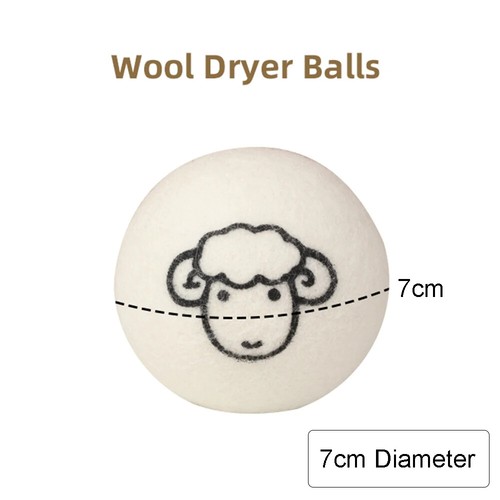 Reusable Wool Tumble Dryer Balls Home Natural Laundry Pactical Clean 40mm-100mm - Bild 15 von 21