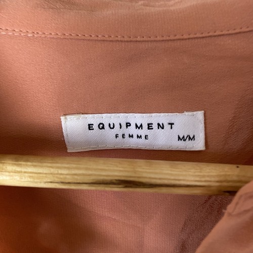 Equipment Femme Silk Peach Womens Long Sleeve Blouse Shirt Size M 10-12 RRP$440 - Picture 3 of 8
