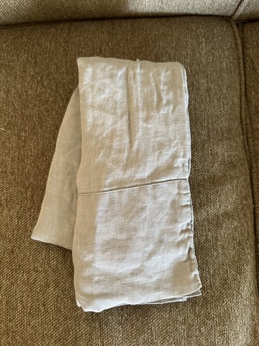 1 Restoration Hardware Pillowcase Washed Linen Belgian Flax STANDARD Light Gray - Picture 1 of 6