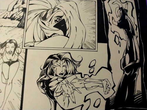 NIRA X AUSGABE ? SEITE 2 MITTE DER 1990ER JAHRE ORIGINAL COMIC KUNST VON BILL MAUS-ZEN-ENTITY - Bild 2 von 2