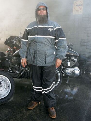 NELSON-RIGG Size Small BLACK/ORANGE VOLANTE VTL-700 2 PIECE VENTED RAIN SUIT  - Picture 3 of 3