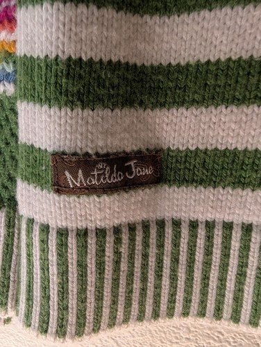 Matilda Jane Bright Colorful Pink Button Up Sweater Girls Size 8 - Picture 9 of 9