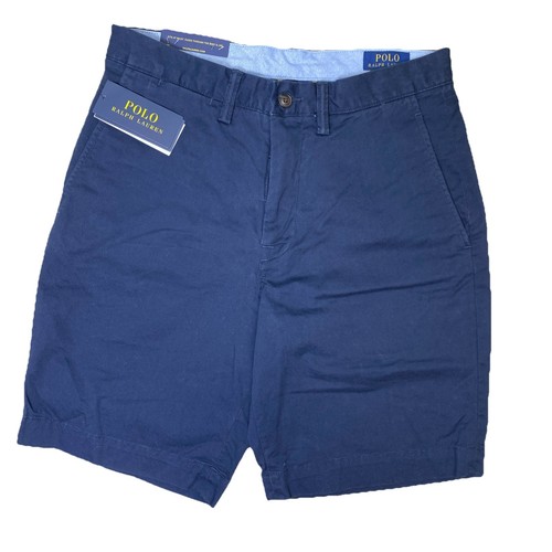 Polo Ralph Lauren Herren Größe 30 Shorts Stretch klassische Passform marineblau 9 Zoll neu mit Etikett - Bild 1 von 5