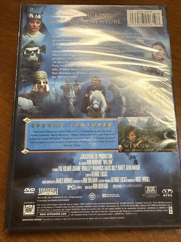 Willow (DVD, 1988, Special Edition) NEW!! - Picture 3 of 5