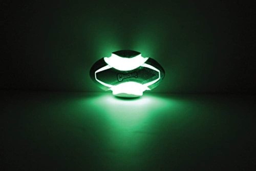 Chuckit! Max Glow Fumble Fetch Dog Football Dog Toy, Green/White - Picture 7 of 7