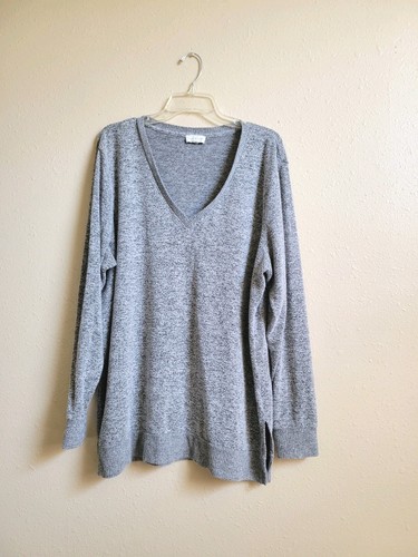 Lucky Brand Damen V-Ausschnitt Langarm mit Schlitz weich bequem Top Gr. XXL  - Bild 2 von 17
