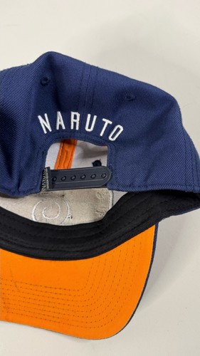 Naruto Shippuden Konoha Leaf Village Baseball Cap Snapback Navy Orange - Picture 5 of 12