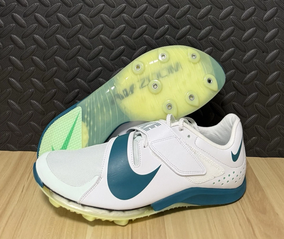 Nike Zoom Long Jump Elite White Bright Spruce for Sale