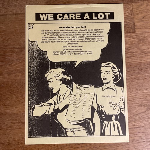 1st Press 1991 UGLY AMERICAN OVERKILL God Bullies/Helios Creed/Tar/Boss Hog VG+ - Picture 9 of 10