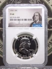 1960 Proof *FRANKLIN* Silver Half Dollar 50c NGC PF68 #009 ECC&C, Inc.