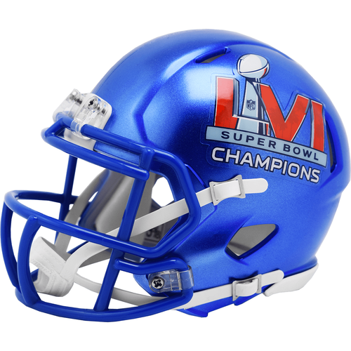 Minicasco de velocidad de la NFL Los Angeles Rams Super Bowl 56 LVI Champions Riddell - Imagen 1 de 2