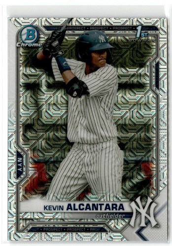 2021 Bowman Chrome Mega 1st Bowman Mojo Kevin Alcantara Yankees #BCP-97 - Picture 1 of 2