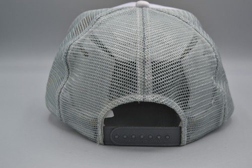 VTG Kauai Hawaiian Headwear Gray Grey Mesh Trucker Hat Cap Snapback Gold Leaf - Picture 5 of 8